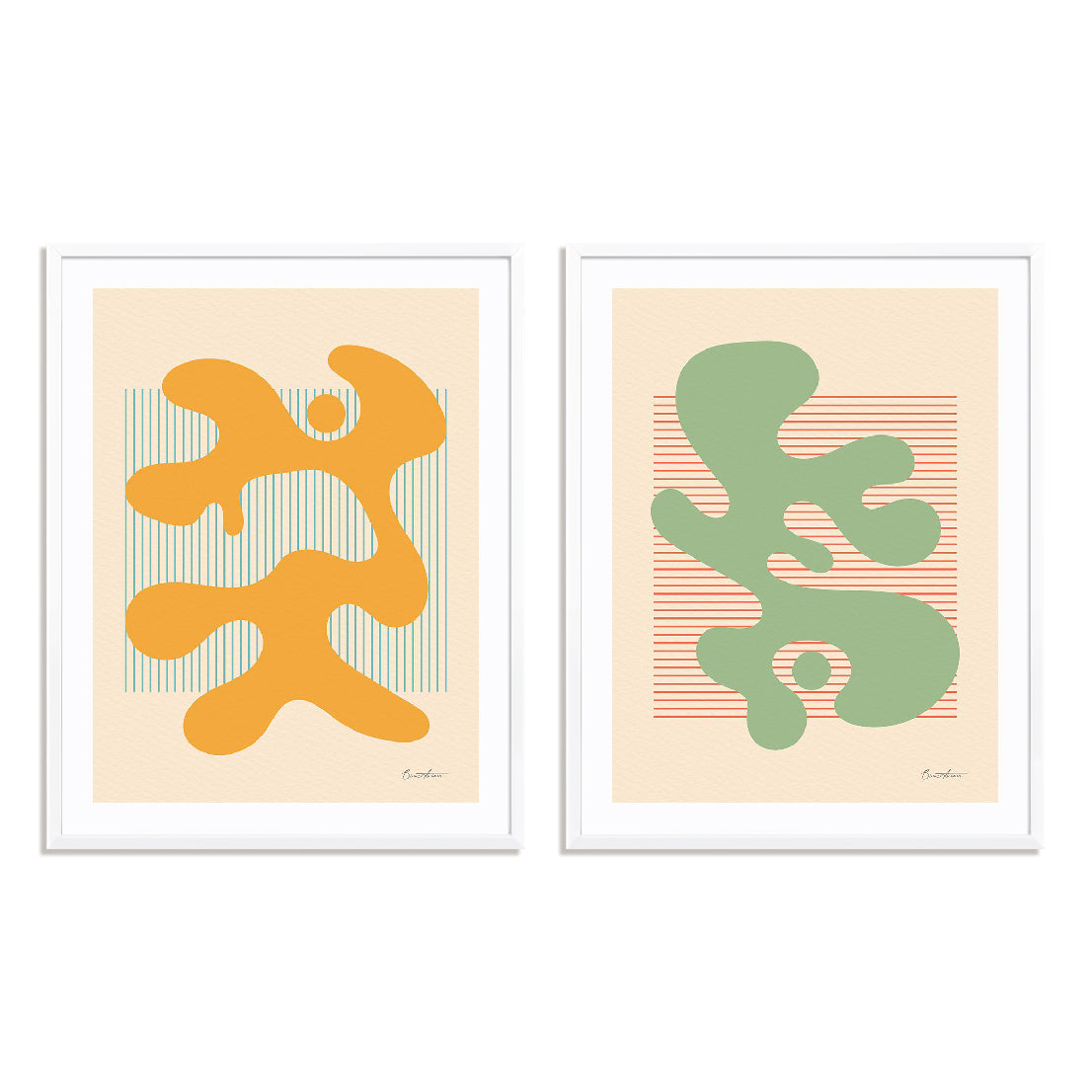 Shape Up III and IV Wall Art