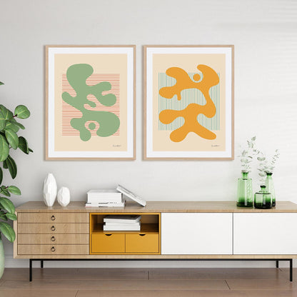 Shape Up III and IV Wall Art