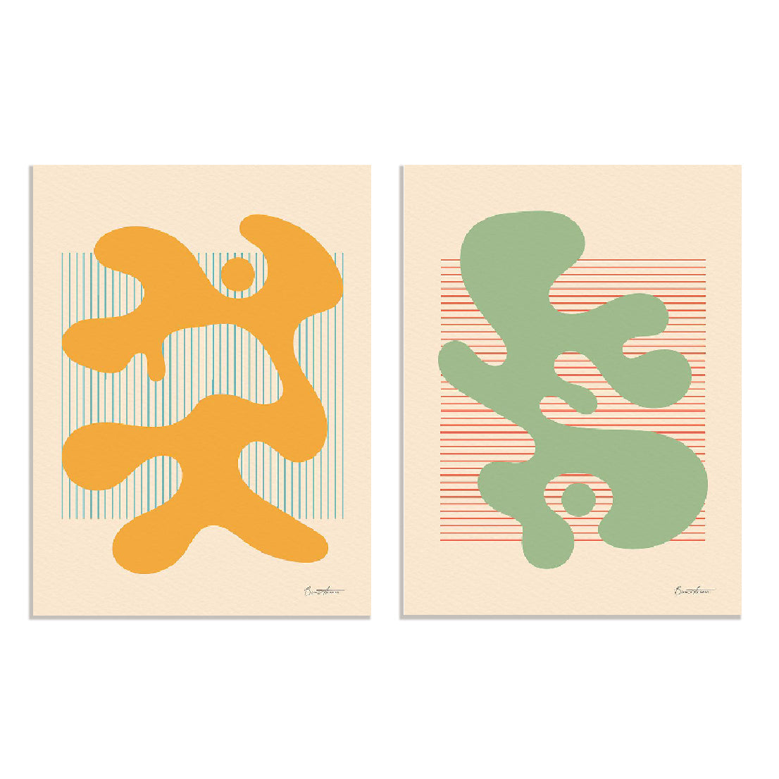 Shape Up III and IV Wall Art