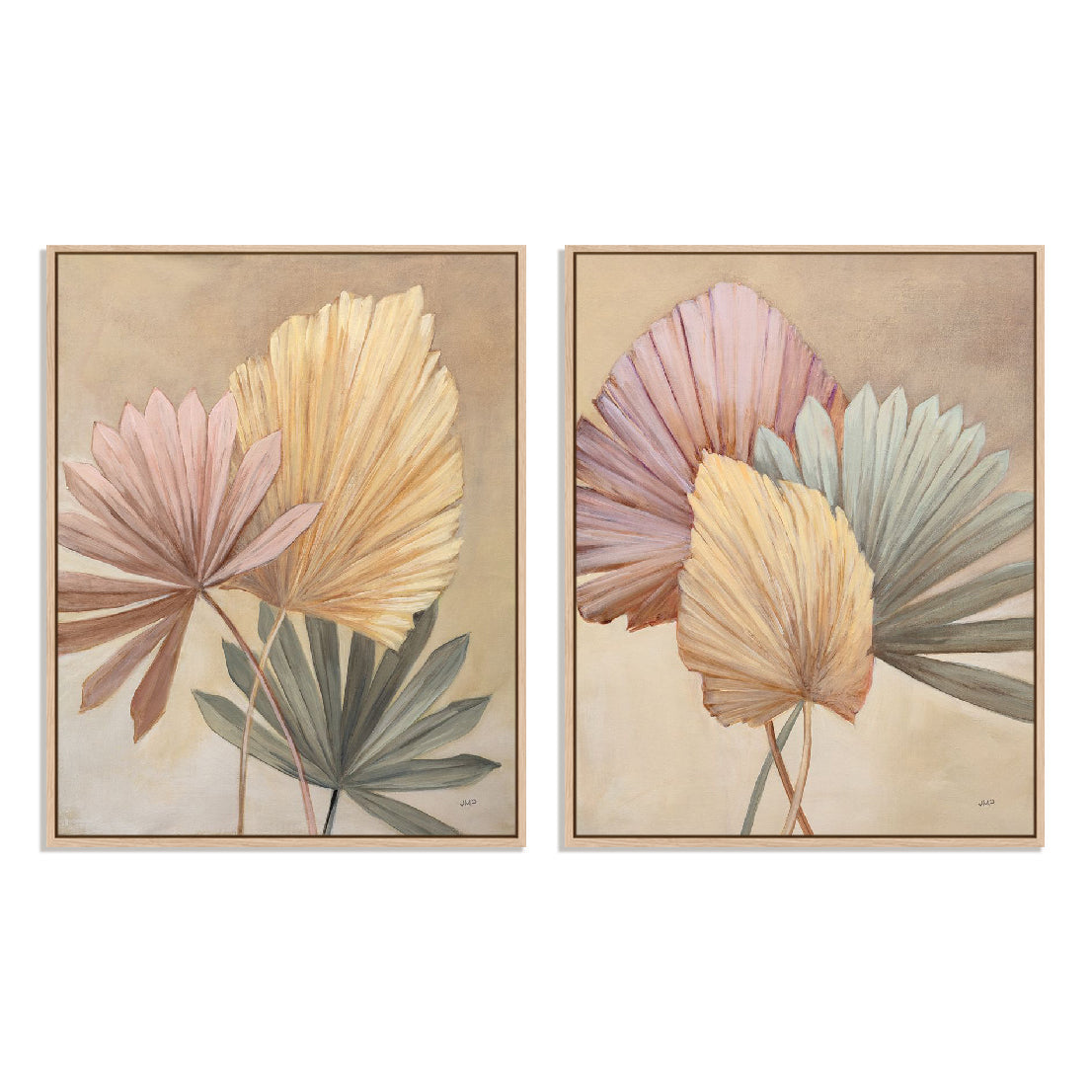 Sun Palms I and II Wall Art