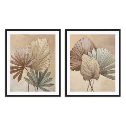 Sun Palms Neutral I and II Wall Art