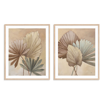 Sun Palms Neutral I and II Wall Art