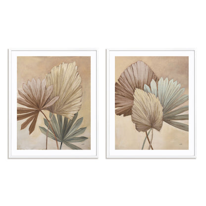 Sun Palms Neutral I and II Wall Art