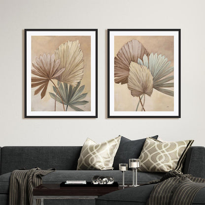 Sun Palms Neutral I and II Wall Art