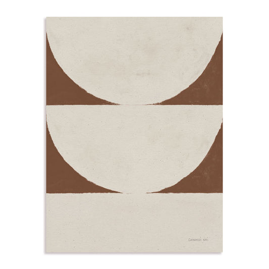 Elegant Balance I Walnut Brown Wall Art