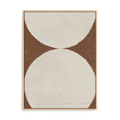 Elegant Balance II Walnut Brown Wall Art