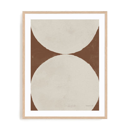 Elegant Balance II Walnut Brown Wall Art