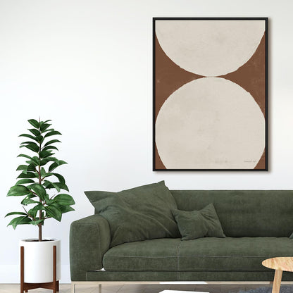 Elegant Balance II Walnut Brown Wall Art