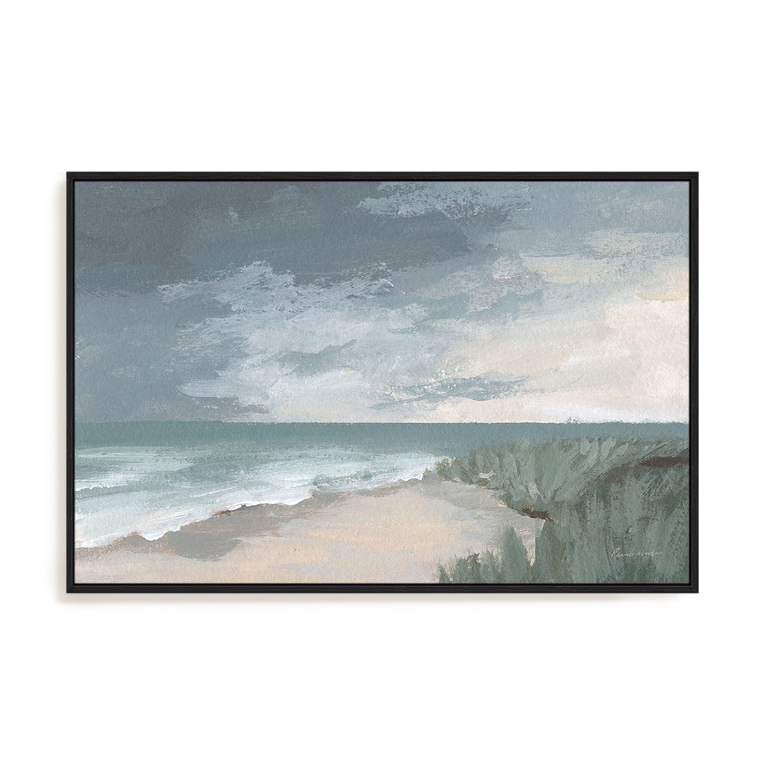 Sea View Art in Stretched Canvas, Framed Print Under Glass, and Gallery Wrapped Shadow Box Canvas