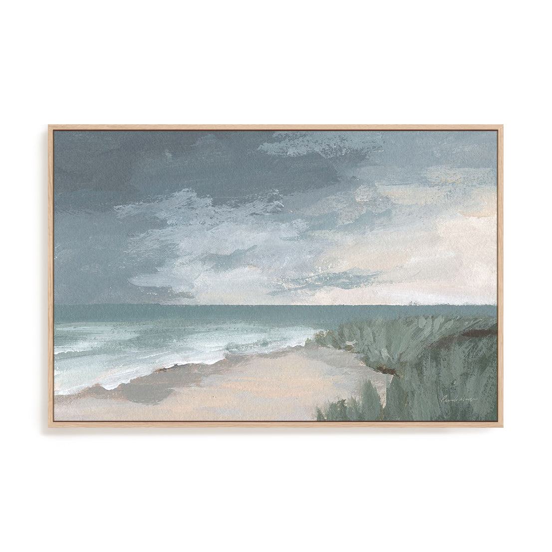 Sea View Art in Stretched Canvas, Framed Print Under Glass, and Gallery Wrapped Shadow Box Canvas