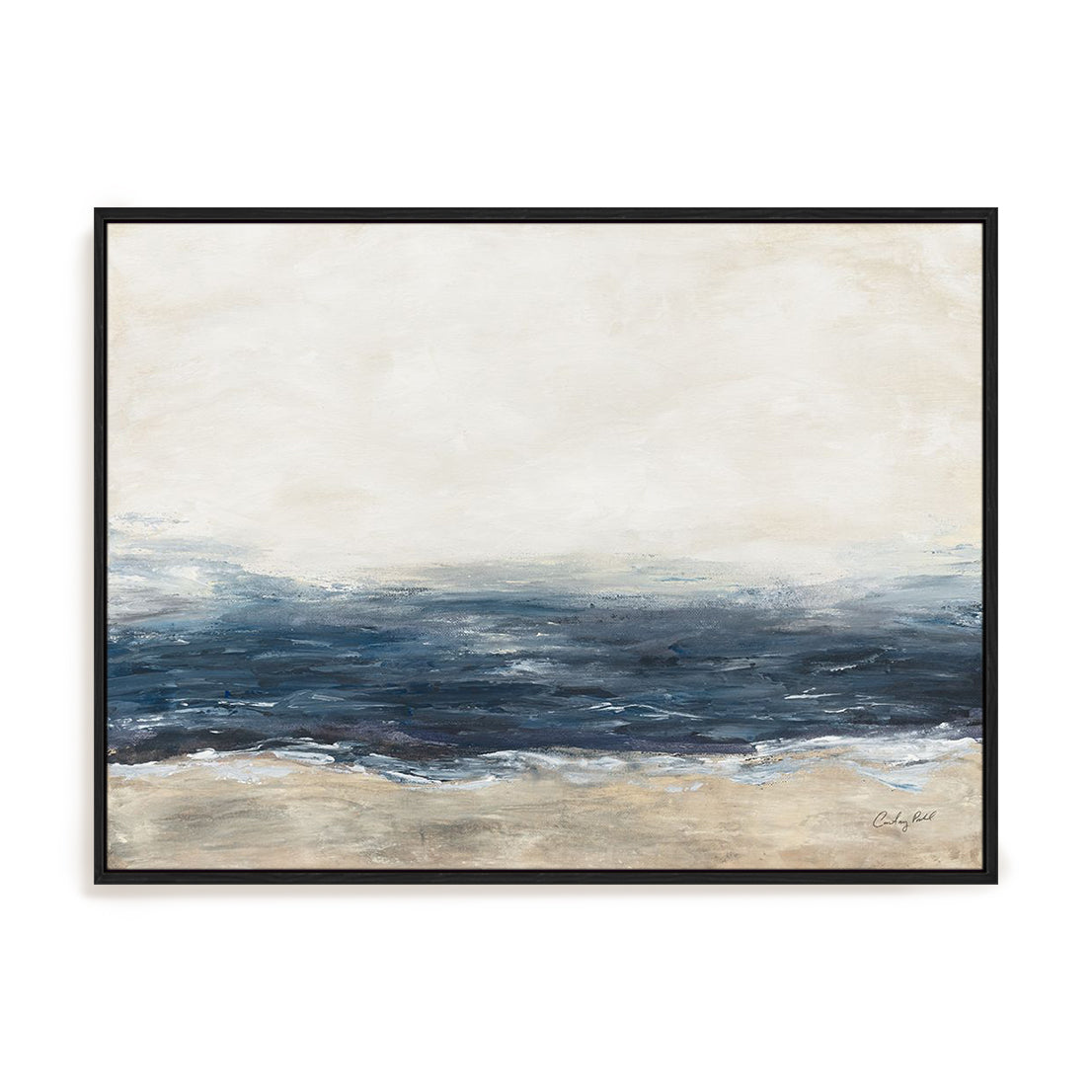 Sea Mood Art in Stretched Canvas, Framed Print Under Glass, and Gallery Wrapped Shadow Box Canvas