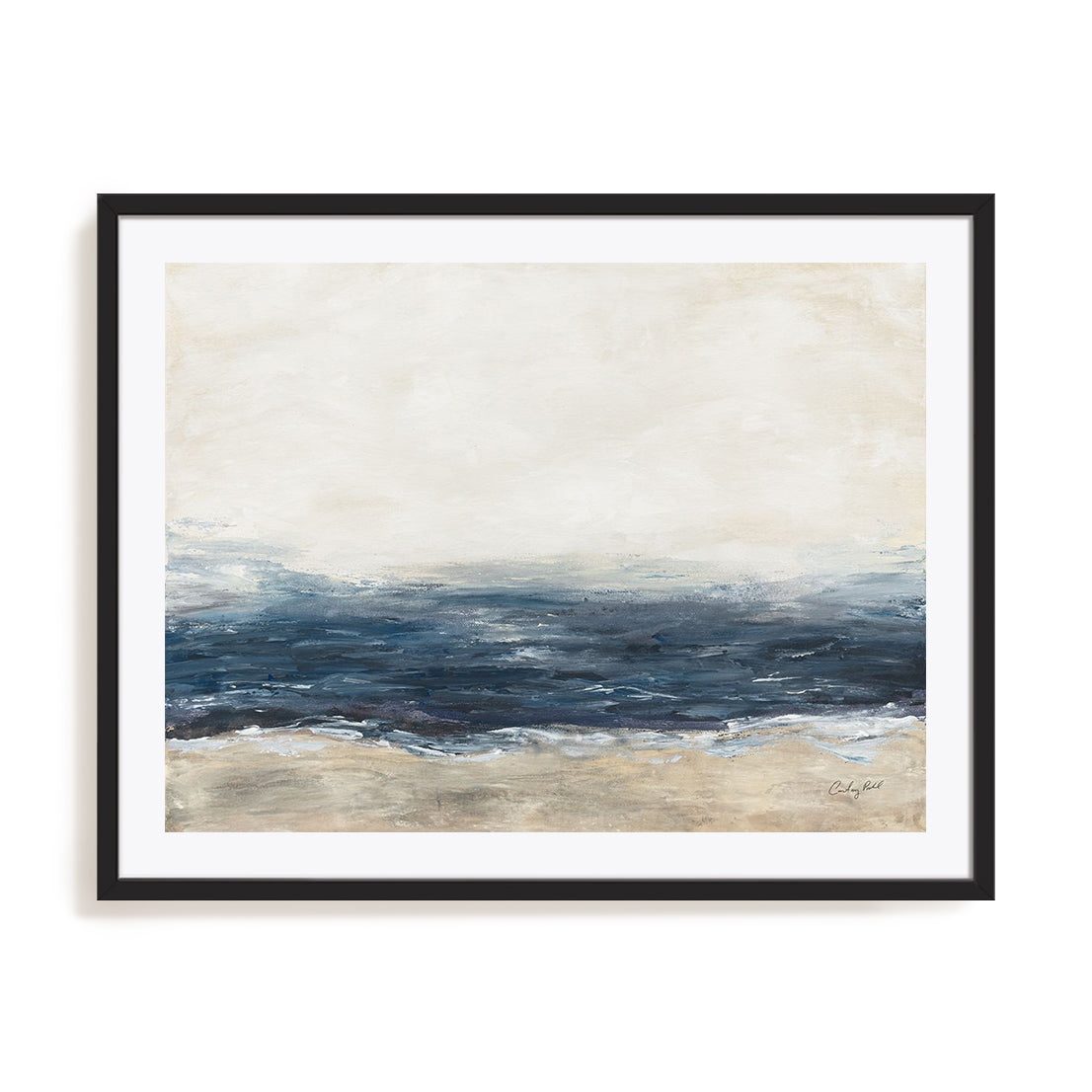 Sea Mood Art in Stretched Canvas, Framed Print Under Glass, and Gallery Wrapped Shadow Box Canvas