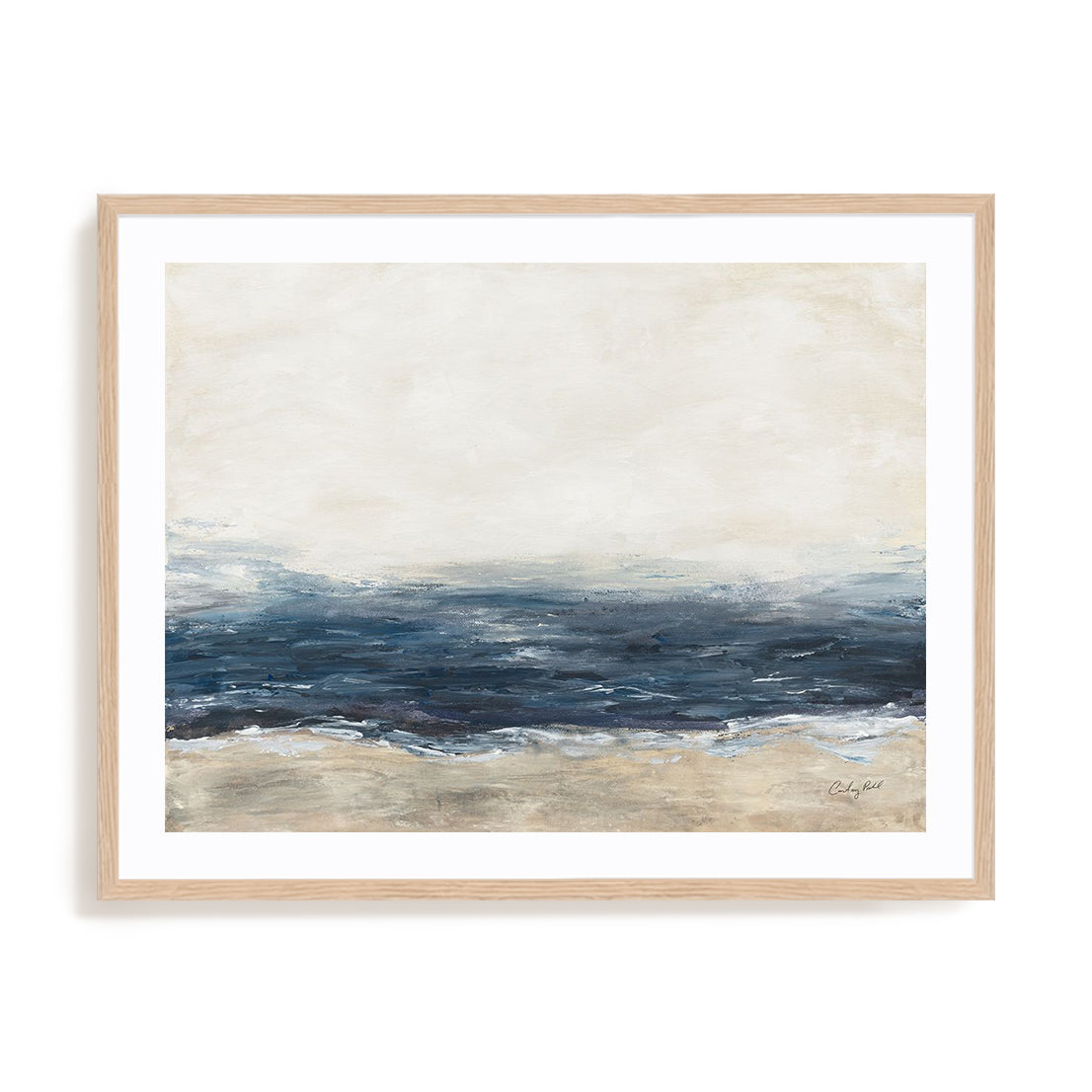 Sea Mood Art in Stretched Canvas, Framed Print Under Glass, and Gallery Wrapped Shadow Box Canvas