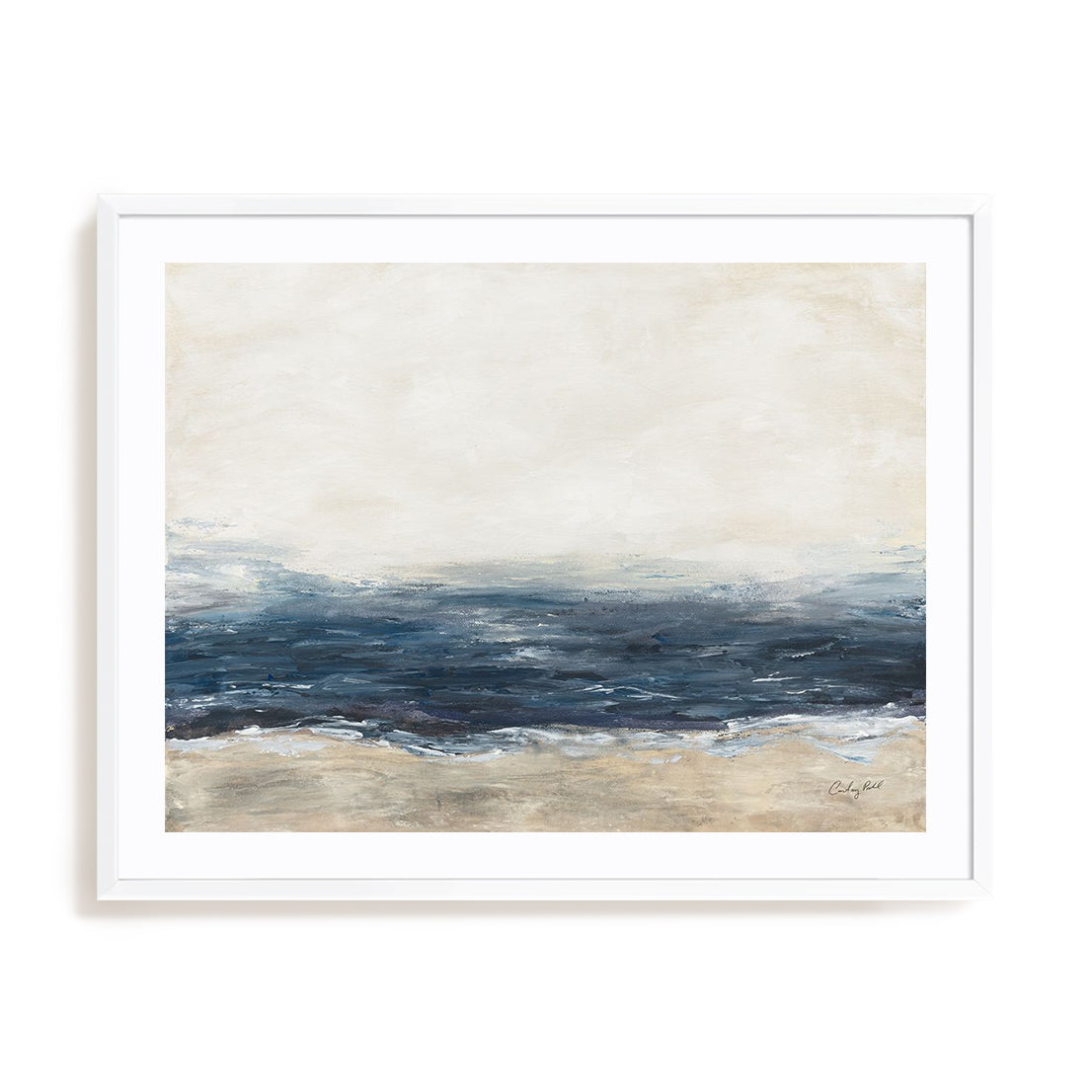 Sea Mood Art in Stretched Canvas, Framed Print Under Glass, and Gallery Wrapped Shadow Box Canvas