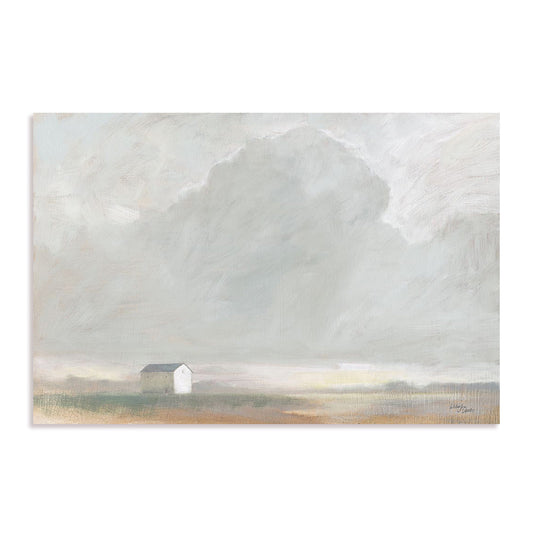 House in the Mist Art in Stretched Canvas, Framed Print Under Glass, and Gallery Wrapped Shadow Box Canvas