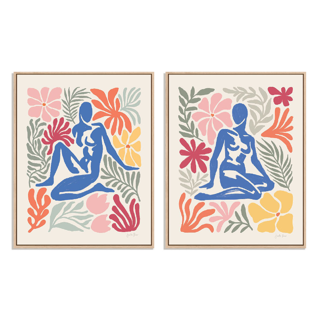 Abstract Garden I and II Wall Art