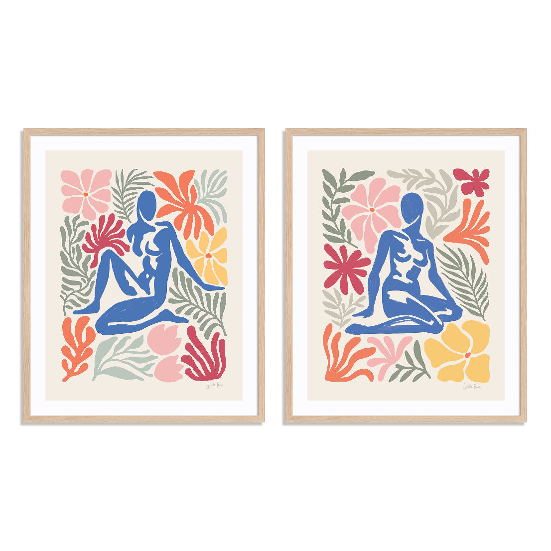 Abstract Garden I and II Wall Art