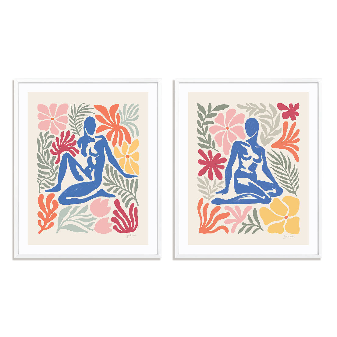 Abstract Garden I and II Wall Art