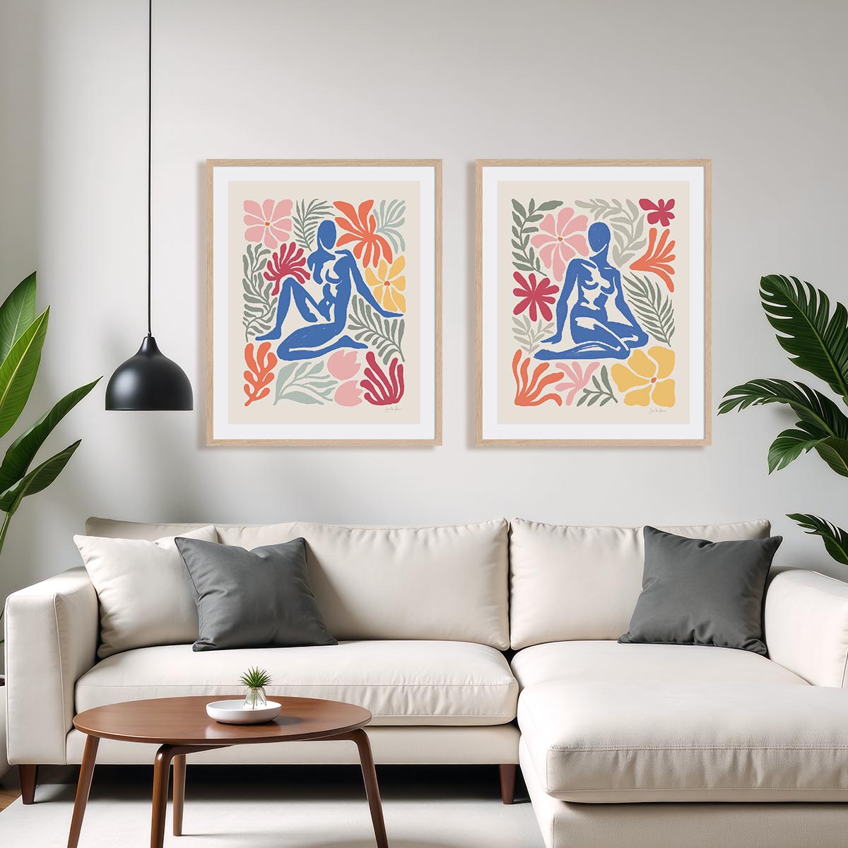 Abstract Garden I and II Wall Art