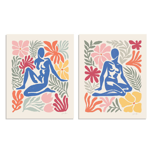 Abstract Garden I and II Wall Art