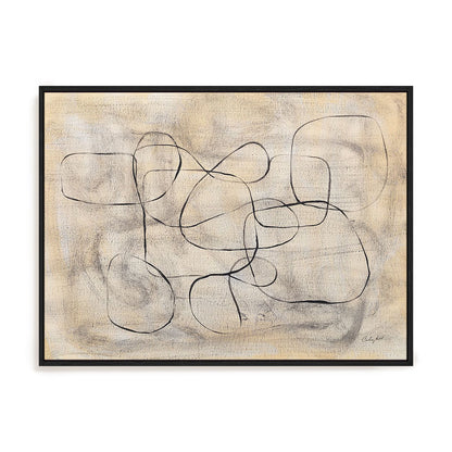 Loopy Art in Stretched Canvas, Framed Print Under Glass, and Gallery Wrapped Shadow Box Canvas