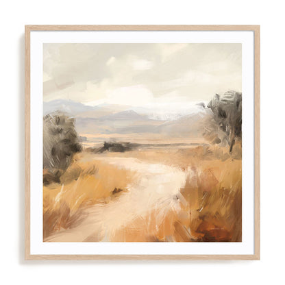 Landscape in Yellow Ochre Wall Art