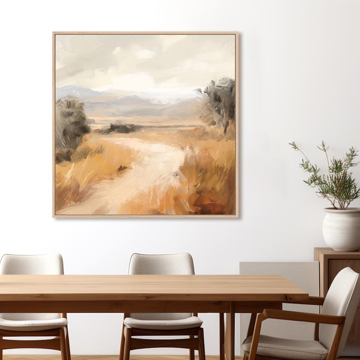 Landscape in Yellow Ochre Wall Art