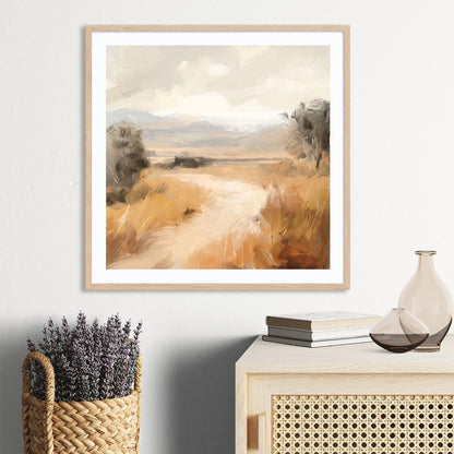 Landscape in Yellow Ochre Wall Art