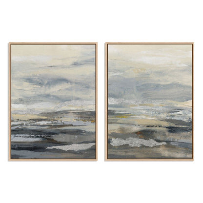 Silver Sand I and II Wall Art