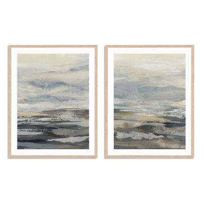 Silver Sand I and II Wall Art