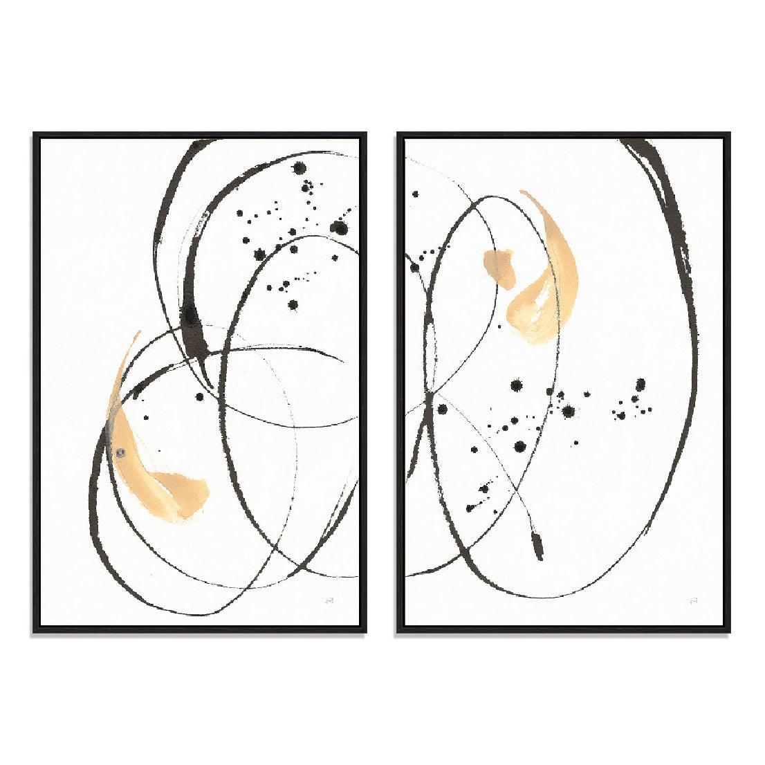 Teardrop I and II Wall Art