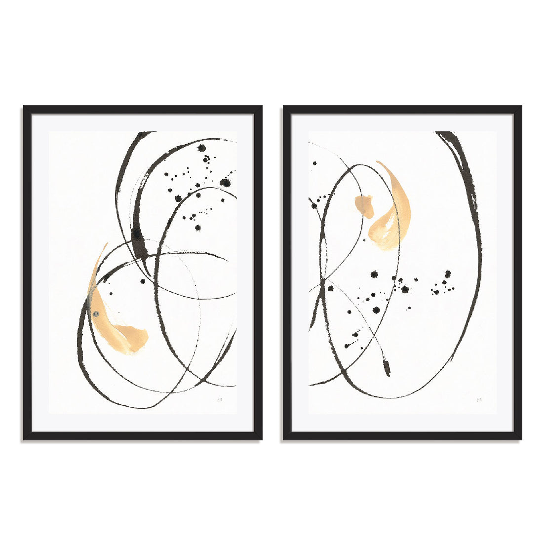 Teardrop I and II Wall Art