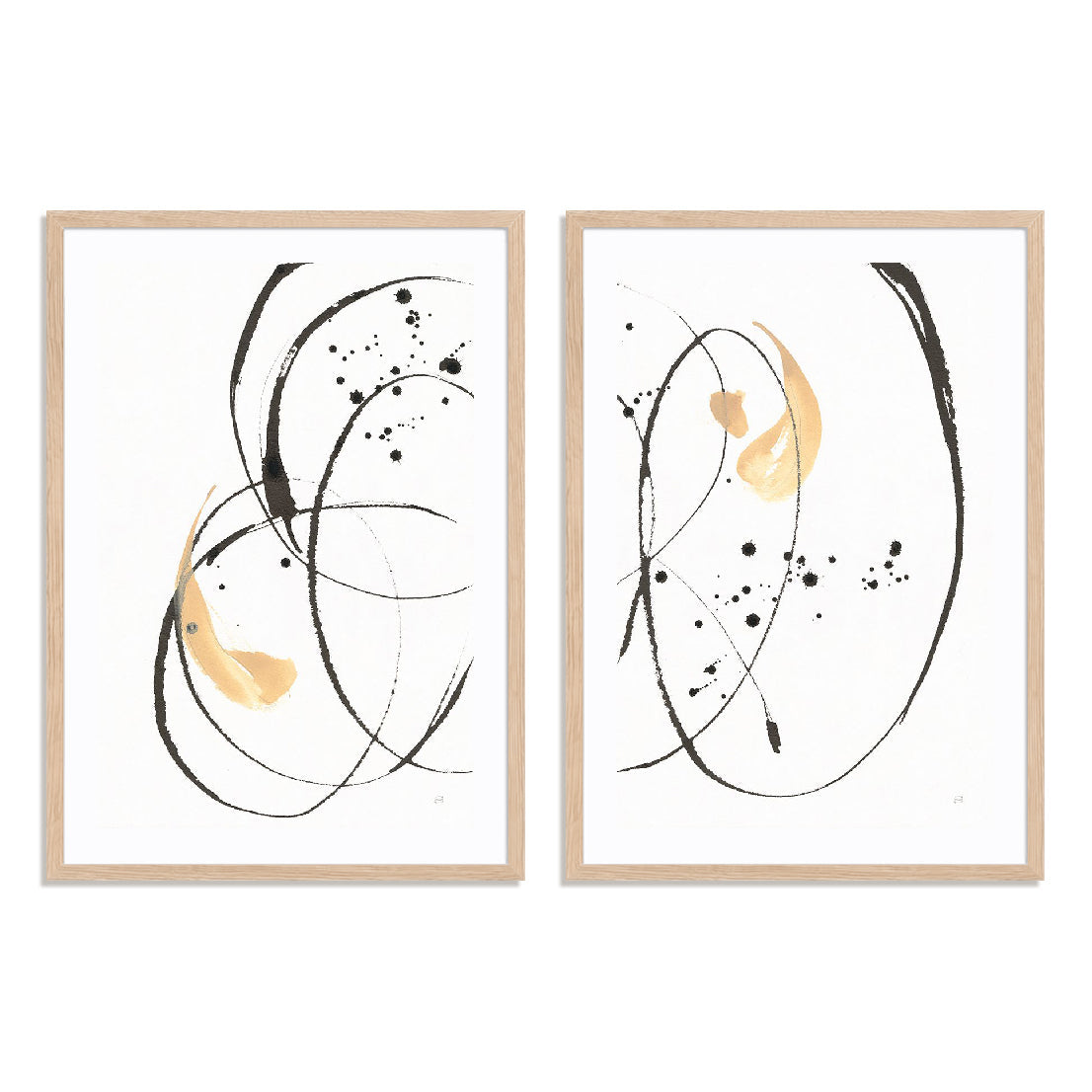 Teardrop I and II Wall Art