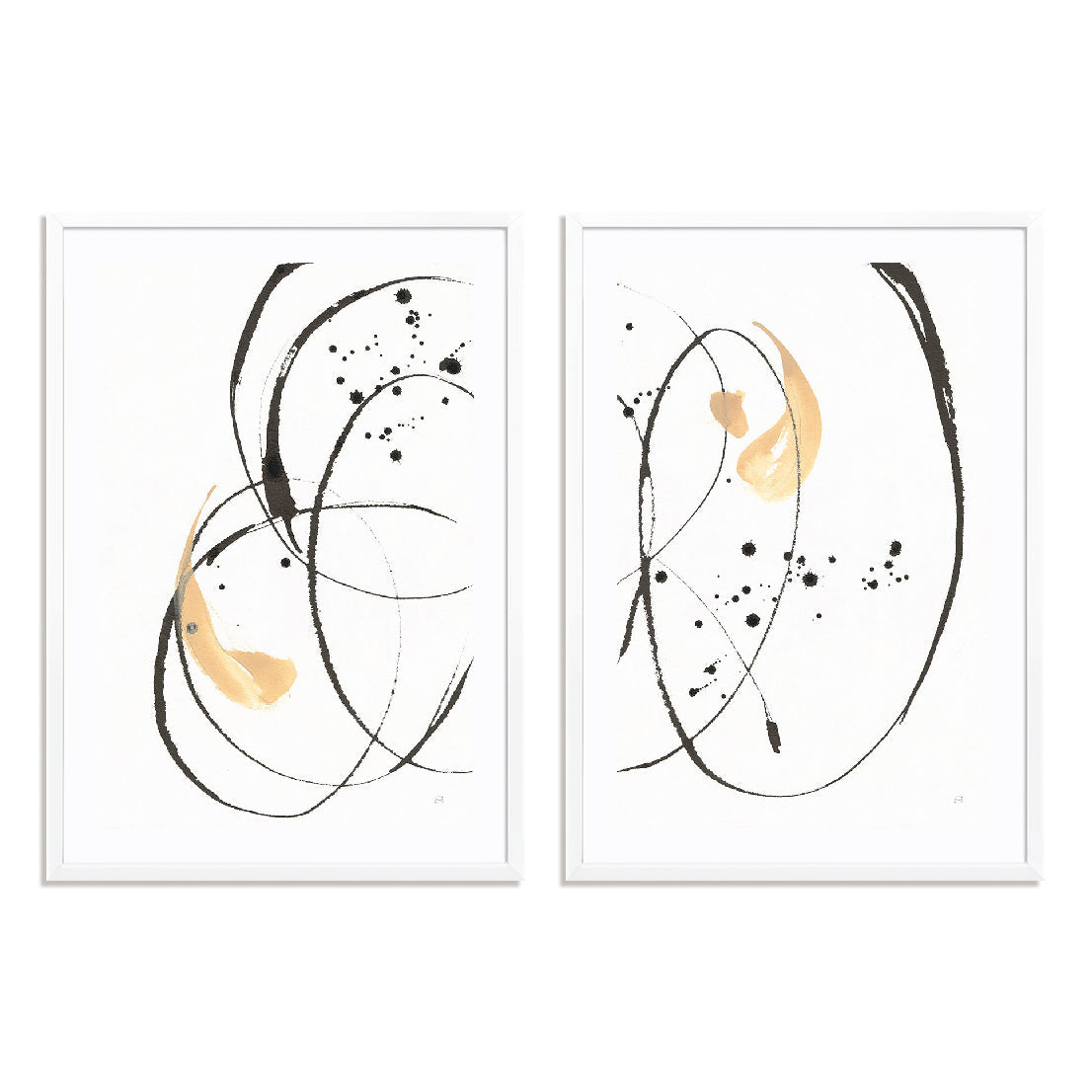 Teardrop I and II Wall Art