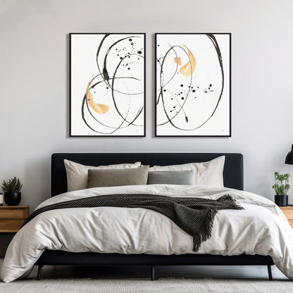 Teardrop I and II Wall Art