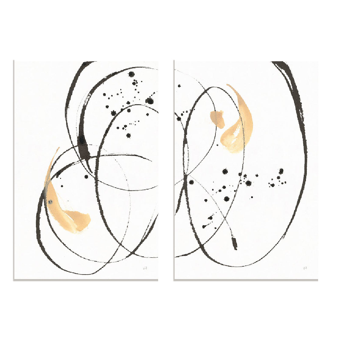 Teardrop I and II Wall Art