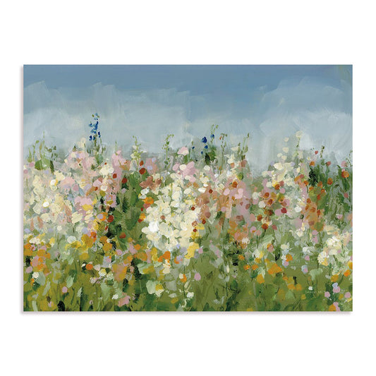 Tranquil Field Art in Stretched Canvas, Framed Print Under Glass, and Gallery Wrapped Shadow Box Canvas