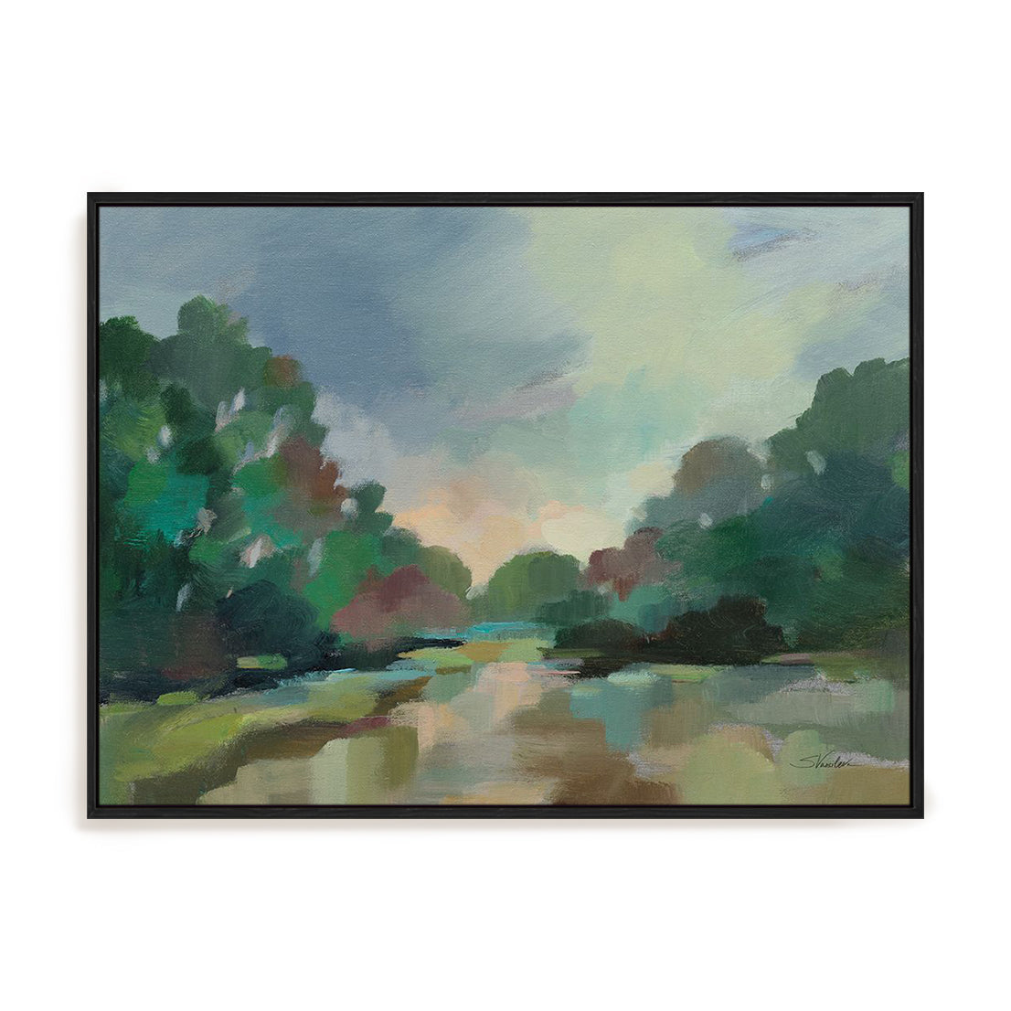 Dawn Art in Stretched Canvas, Framed Print Under Glass, and Gallery Wrapped Shadow Box Canvas