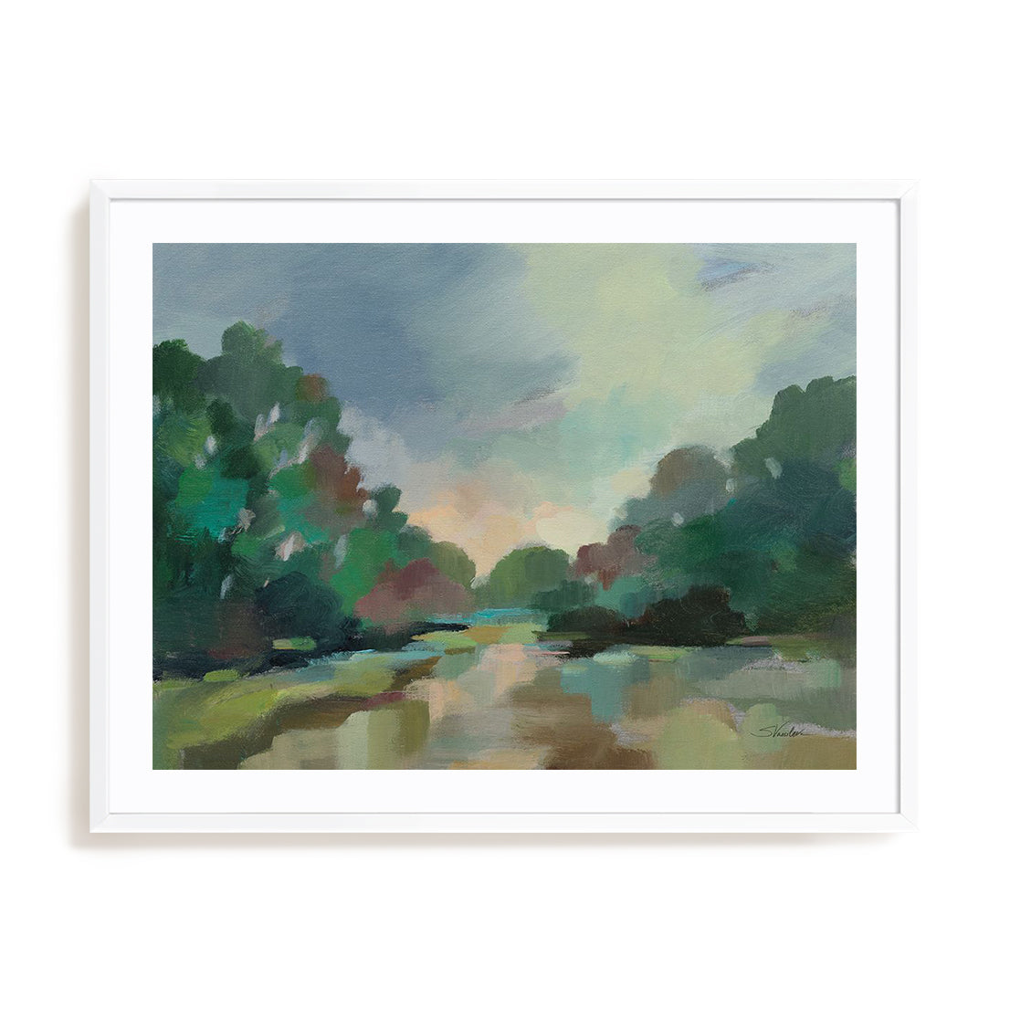 Dawn Art in Stretched Canvas, Framed Print Under Glass, and Gallery Wrapped Shadow Box Canvas