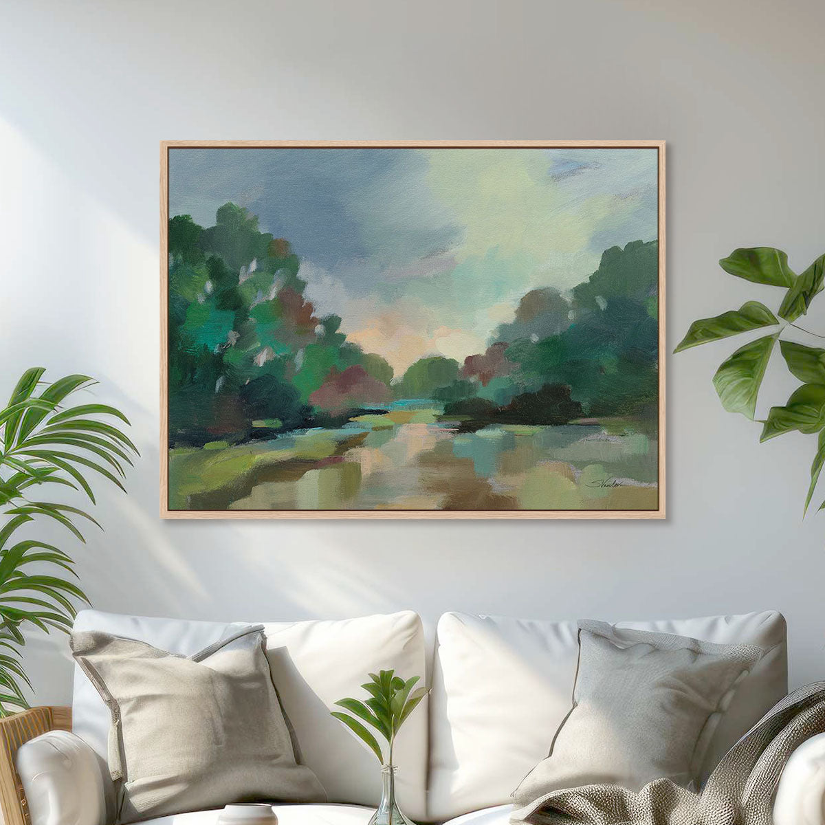 Dawn Art in Stretched Canvas, Framed Print Under Glass, and Gallery Wrapped Shadow Box Canvas