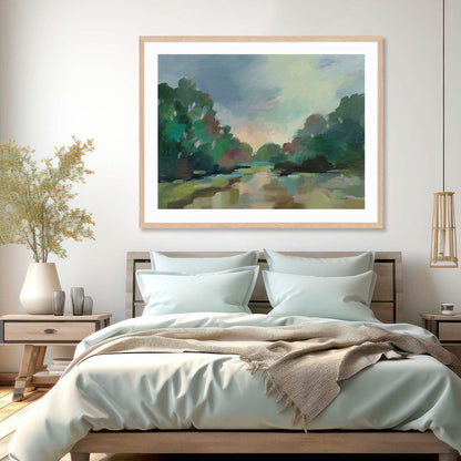 Dawn Art in Stretched Canvas, Framed Print Under Glass, and Gallery Wrapped Shadow Box Canvas